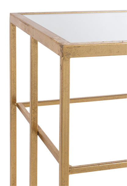 Console Bars Metaal/Glas Goud