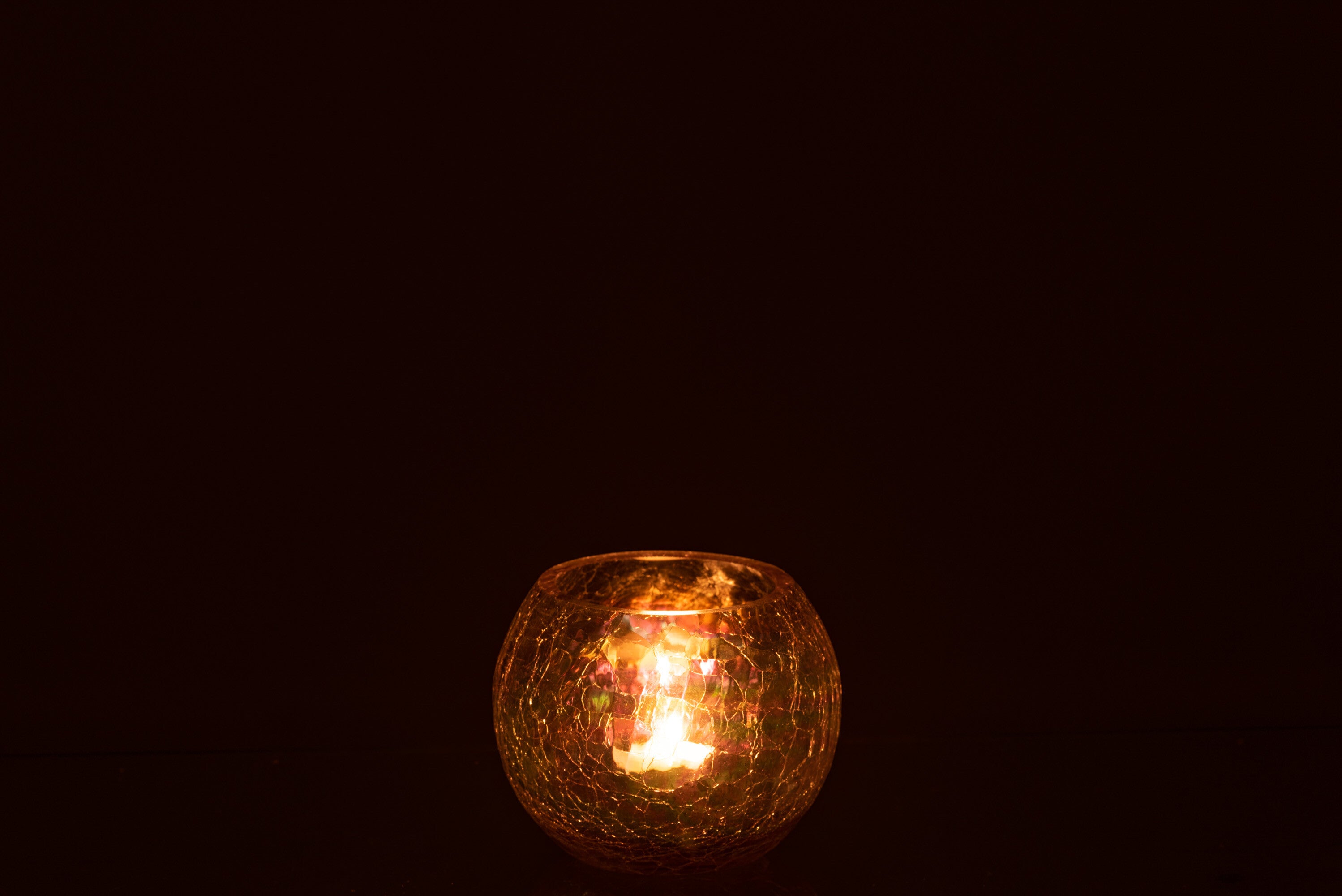 Orkaan Lichtbal Craquelure Glas Parel Effect Paars Klein