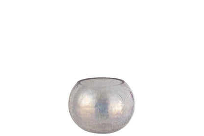 Orkaan Lichtbal Craquelure Glas Parel Effect Paars Medium