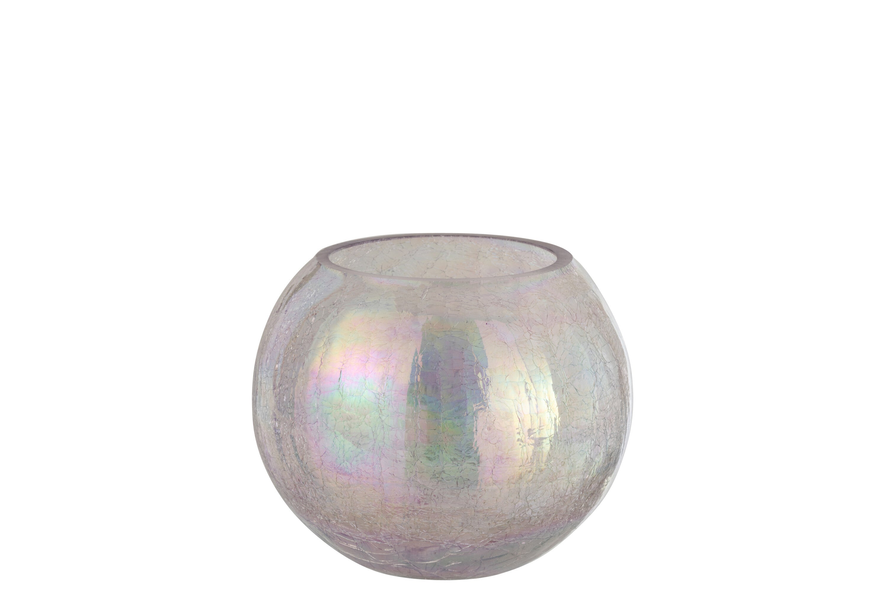 Orkaan Lichtbal Craquelure Glas Parel Effect Paars Groot