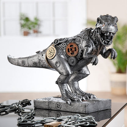 Skulptur Dino Steampunk T-Rex Dinosaurus, H.25 cm