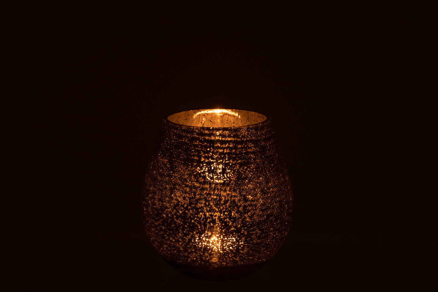 Orkaan Licht Eivormige Craquelure Glas Grijs Klein