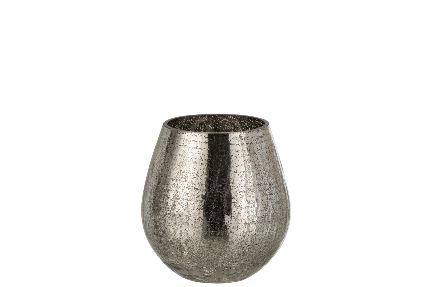 Orkaan Licht Eivormige Craquelure Glas Grijs Klein