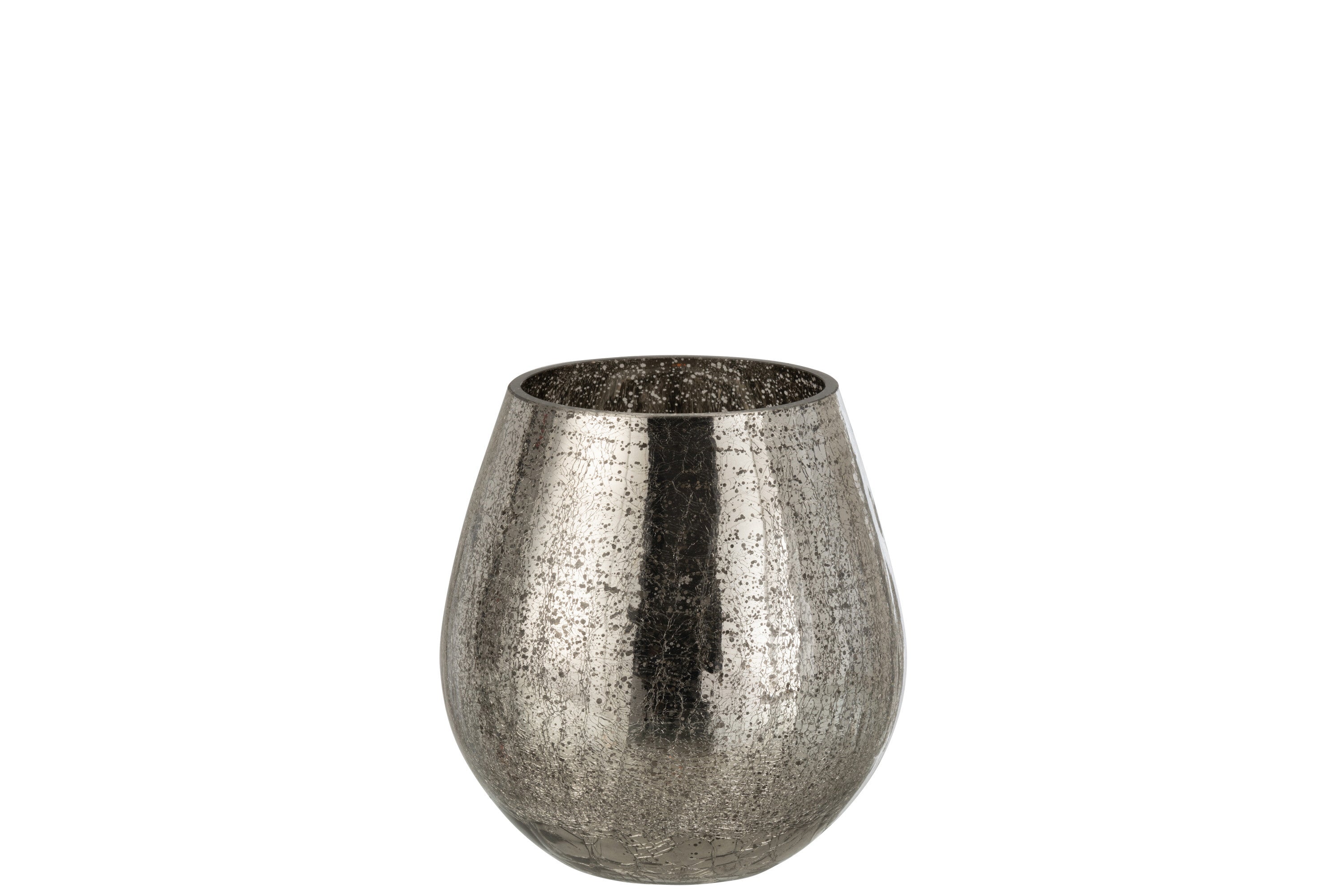 Orkaan Licht Eivormige Craquelure Glas Grijs Klein