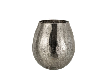 Orkaanlicht Eivormige Craquelure Glazen Grijs Medium