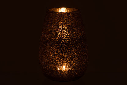 Orkaanlicht Eivormige Craquelure Glazen Grijs Groot