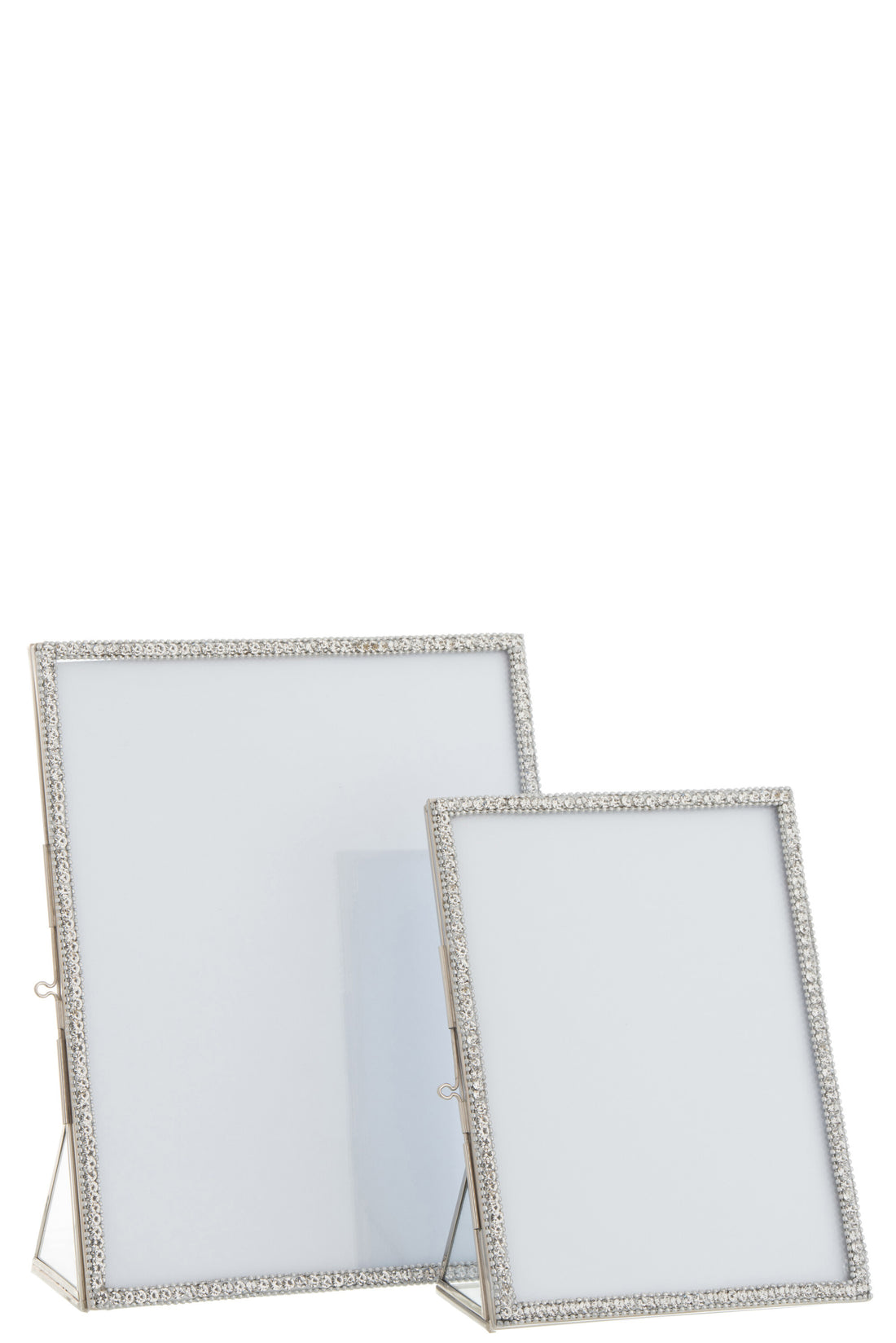 J-Line Fotokader Juweel Metaal/Glas Zilver Large