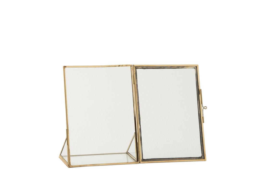 J-Line Fotokader Juweel Metaal/Glas Goud Small