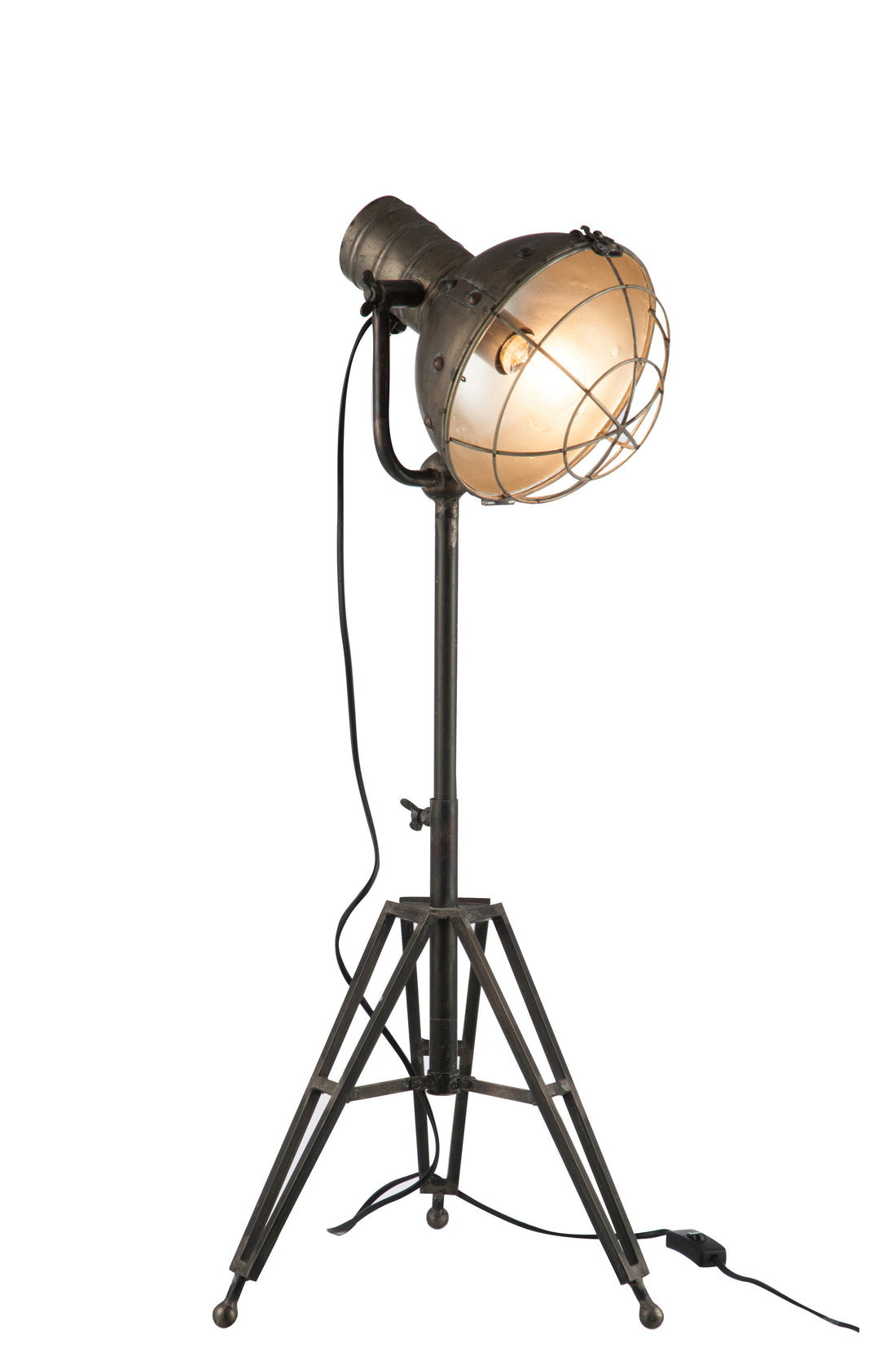 J-Line Belvivere  Spotlight staande lamp - metaal - grijs