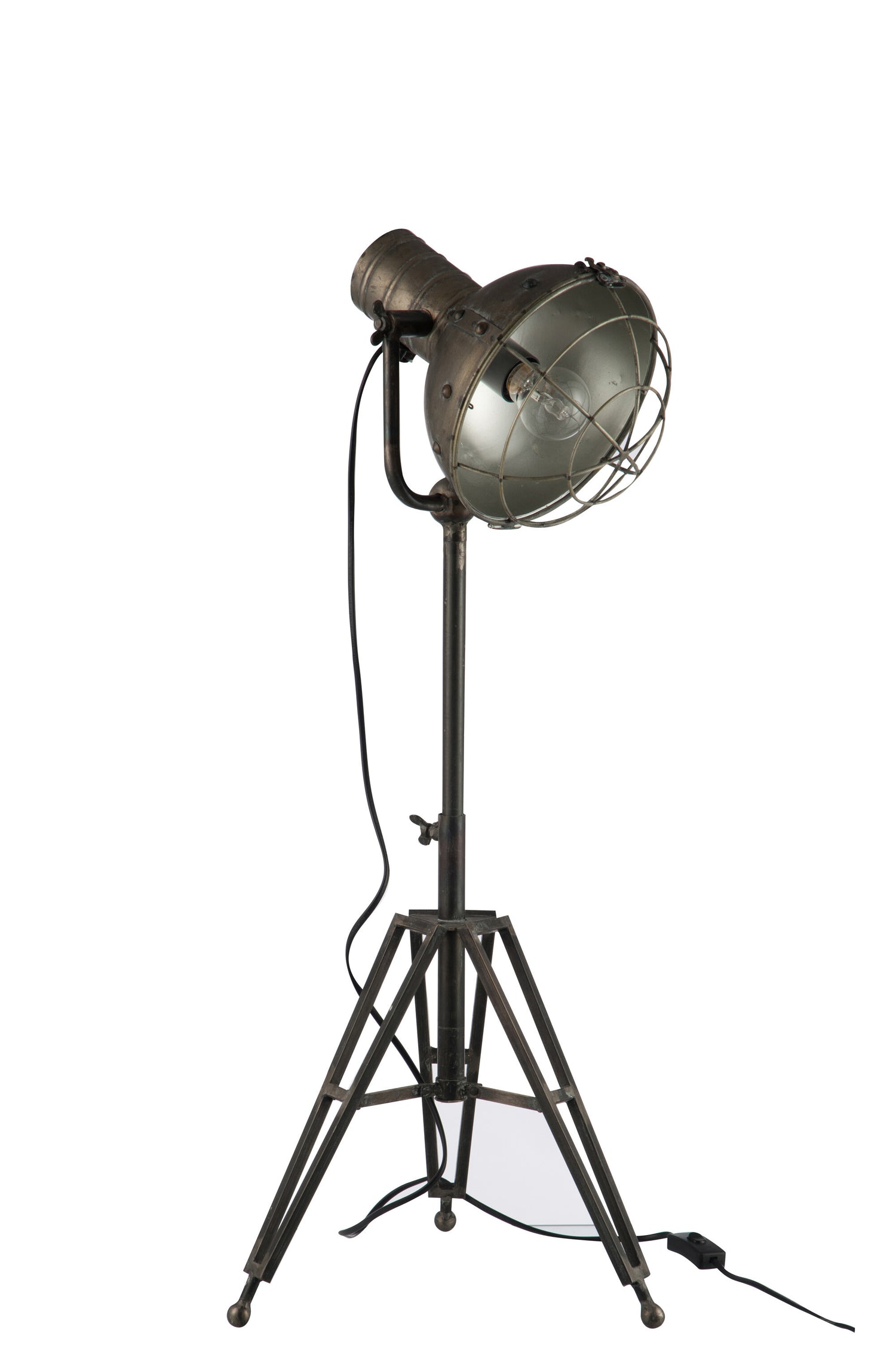 J-Line Belvivere  Spotlight staande lamp - metaal - grijs