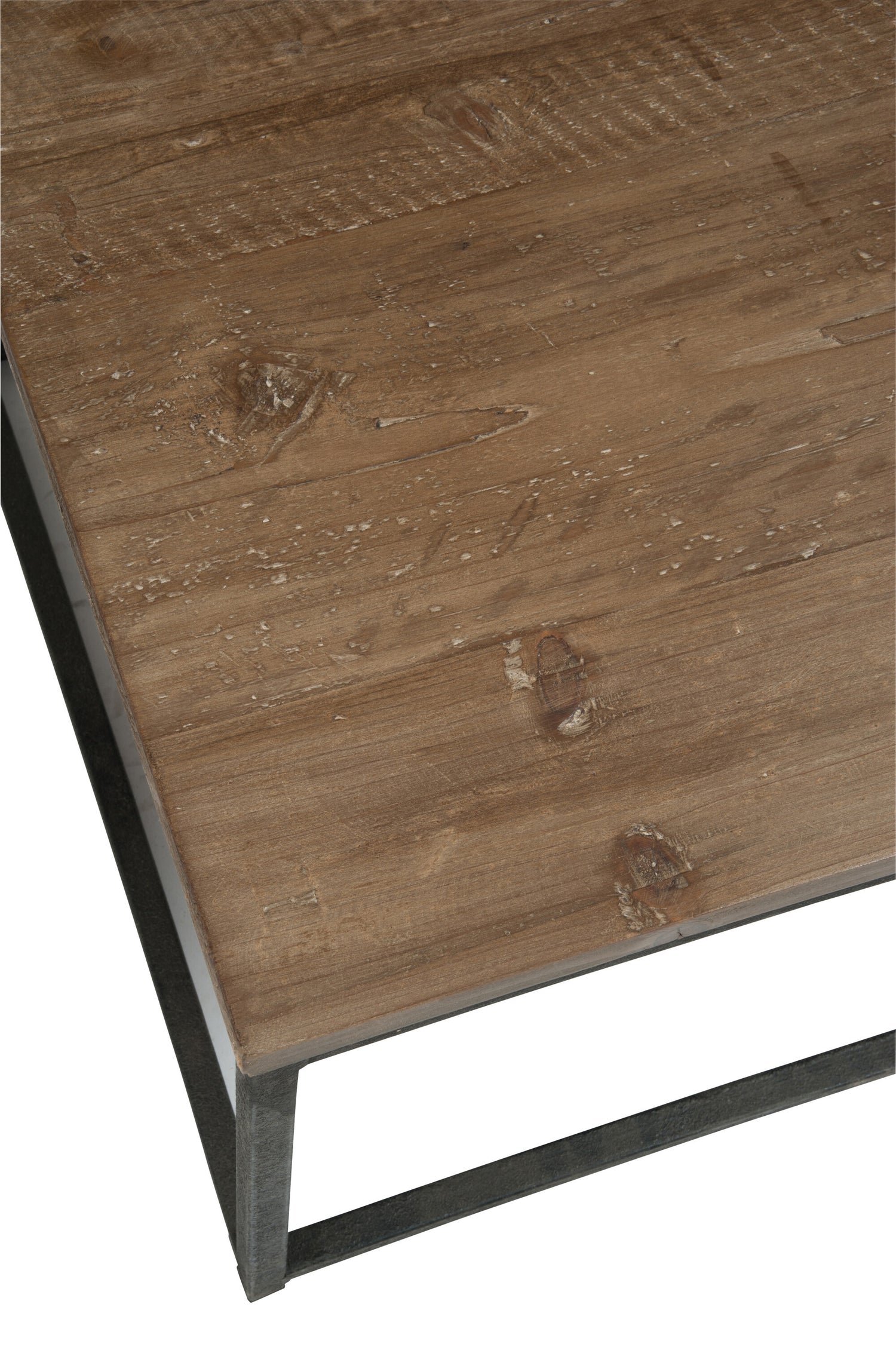 J-Line Bijzettafel Hout/Metaal Bruin+Zwart