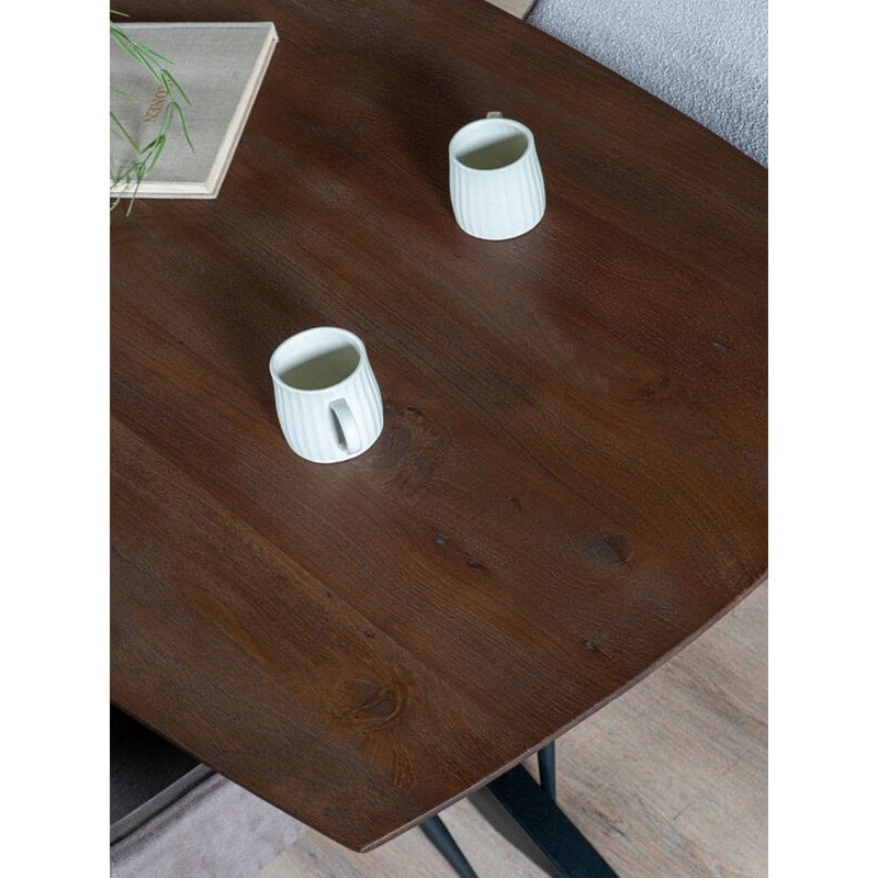 Eettafel Felix – Espresso Mangohout – 220 x 100 cm