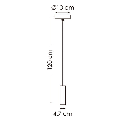 Hanglamp Saga - Wit - 10x10x120cm