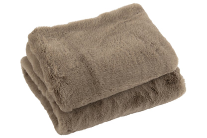 J-Line Plaid Cutie - Fleece Deken – Polyester – 180x130 cm – Muisgrijs