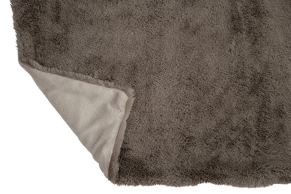 J-Line Plaid Cutie - Fleece Deken – Polyester – 180x130 cm – Muisgrijs