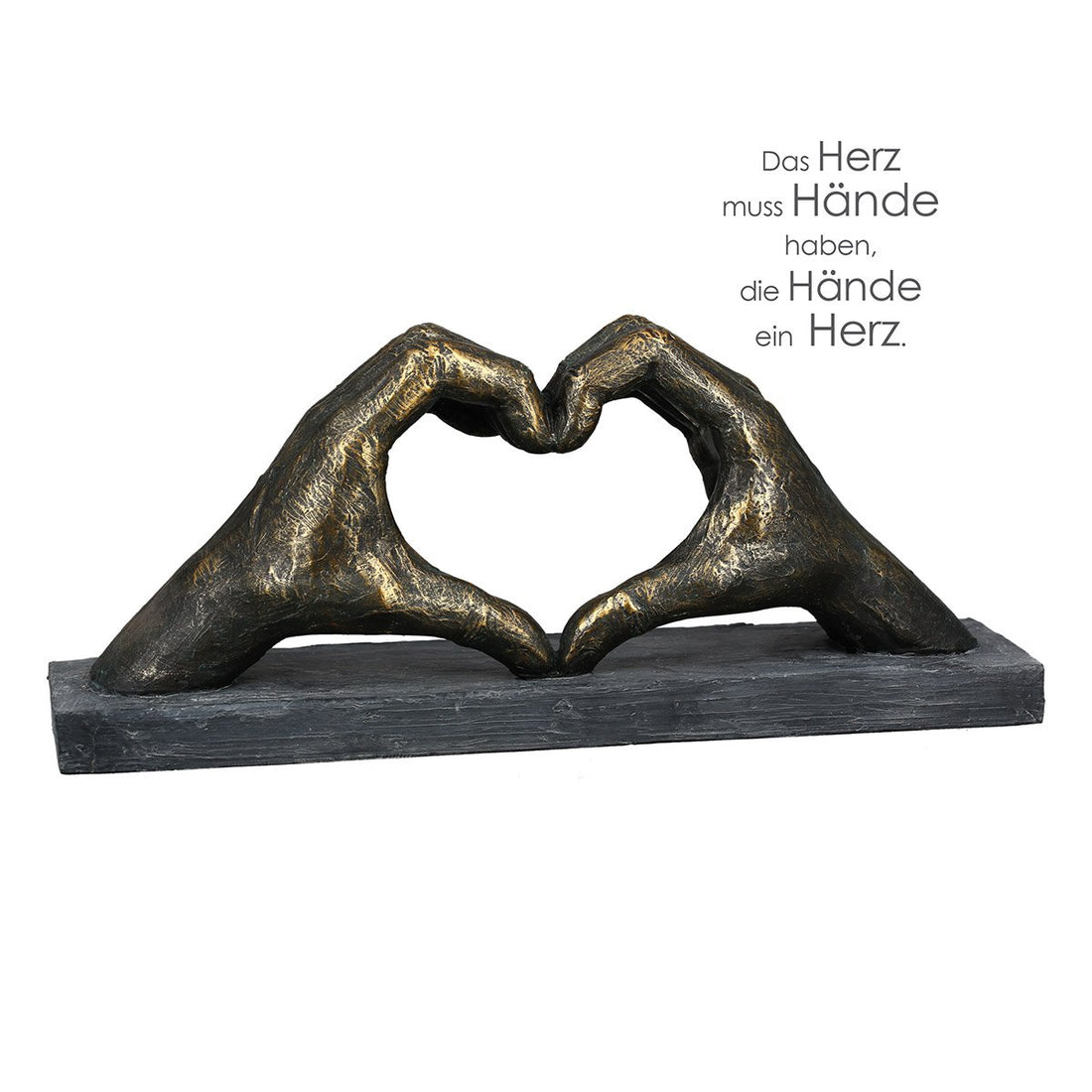 Polysculptuur &quot;Hart uit handen&quot;