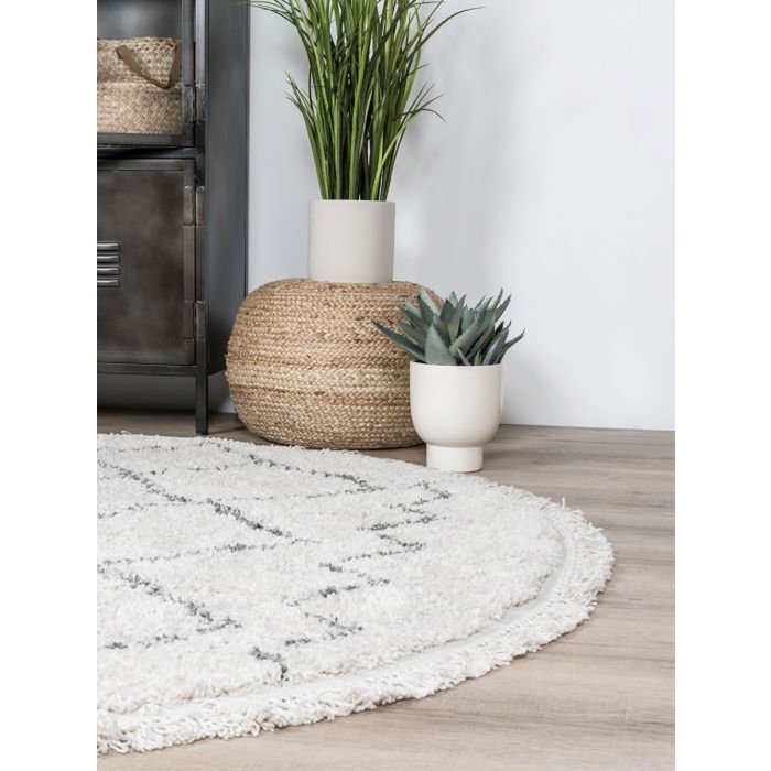 Vloerkleed Marrakesh Cream Rond ø200 cm