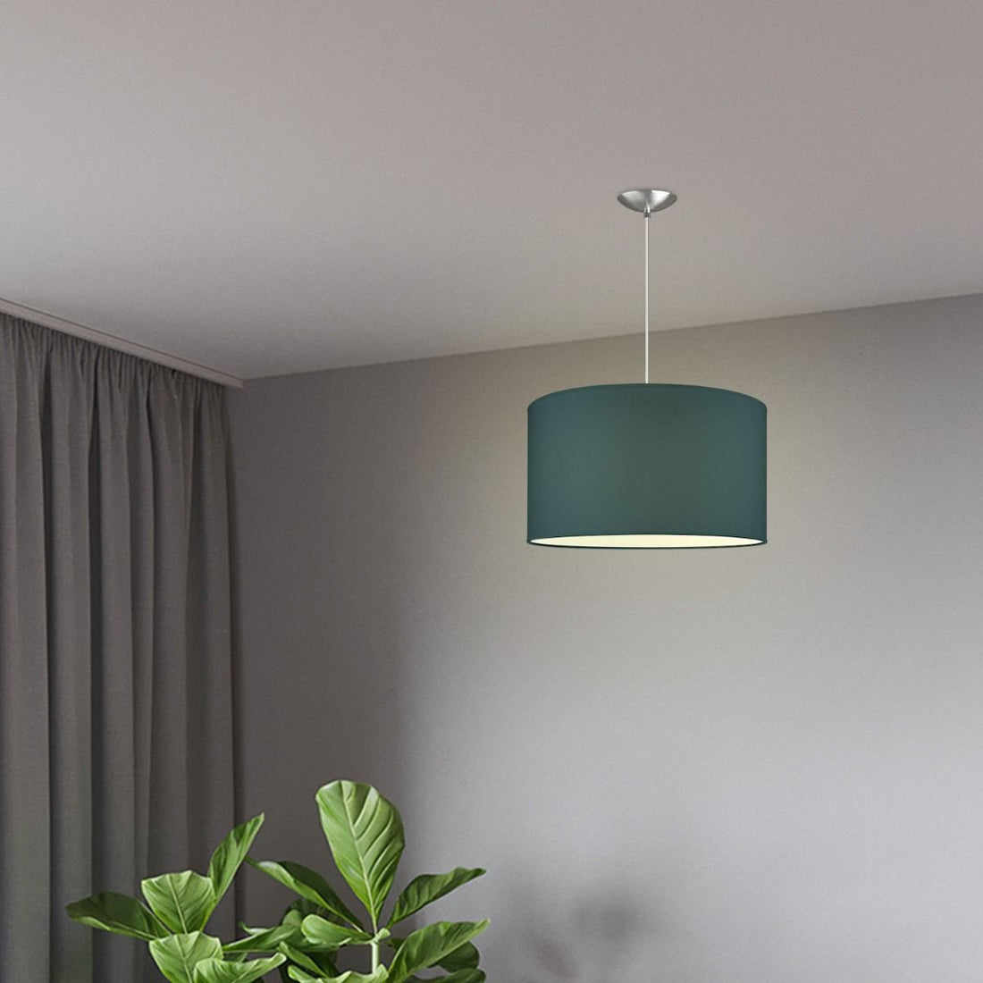 hanglamp Bling met lampenkap, E27, donkerblauw, 40cm