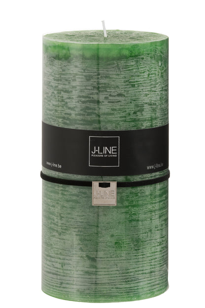 J-Line cilinderkaars - lichtgroen - XXL - 140U