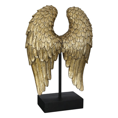 Sculptuur &quot;Wing&quot; antiek goudkleurig, poly