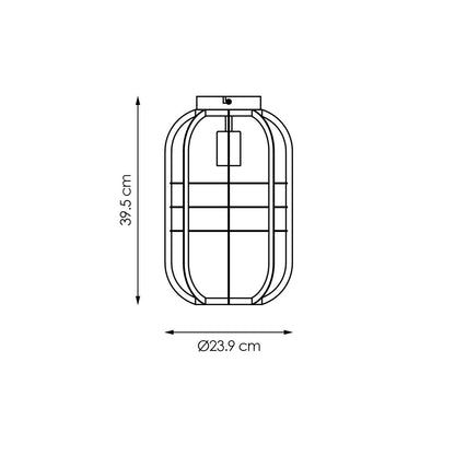 Moderne LED Plafondlamp Nero L - zwart