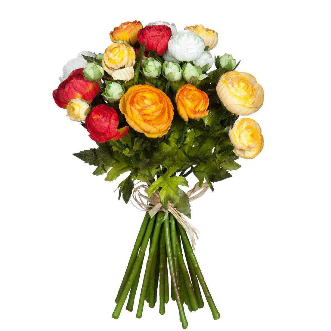 Ranonkels Kunstbloemen Boeket - H35 x Ã˜26 cm - Oranje