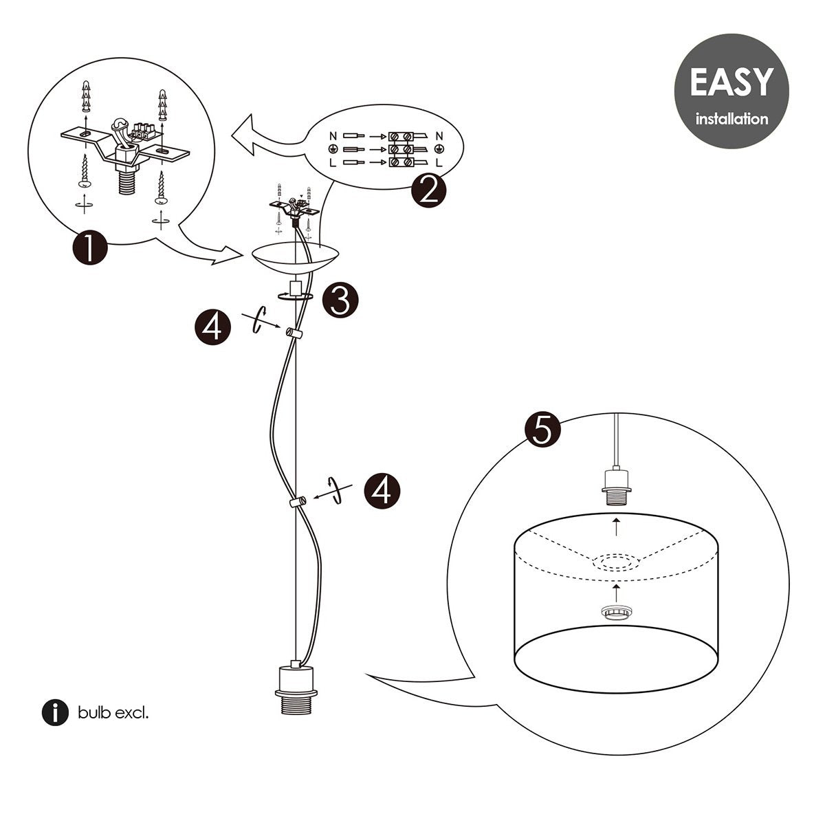 verlichtingspendel Basic Deluxe - Geborsteld staal