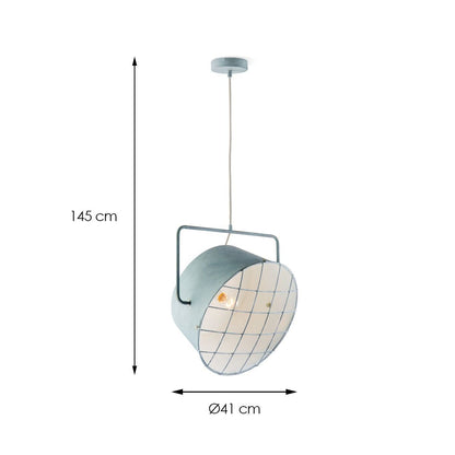 Hanglamp Clemento - Beton - 41x41x145cm