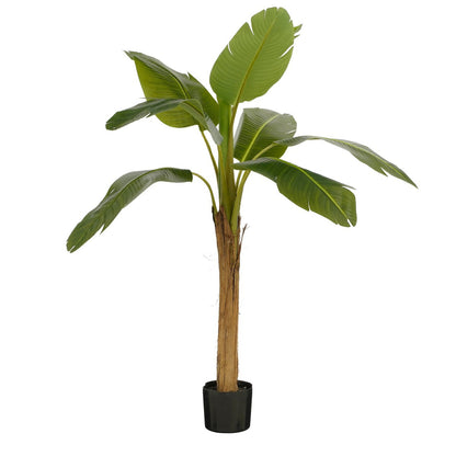 Kunstplant Bananenboom in Pot - H155 x Ã˜90 cm - Groen