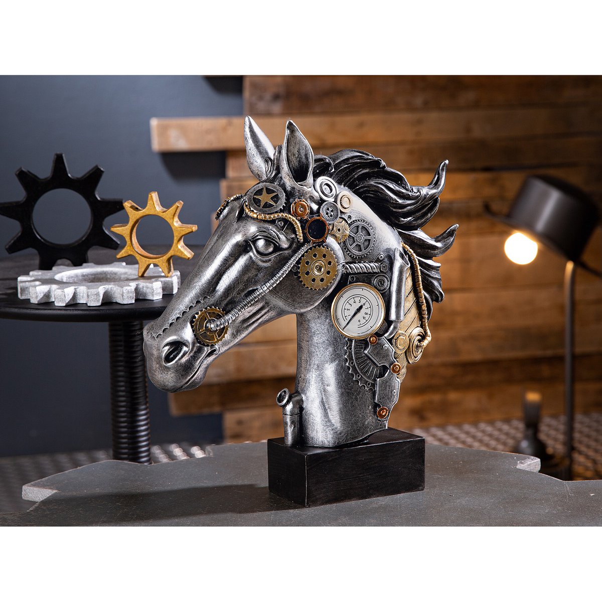 Polysculptuur &quot;Steampunk Paard&quot;