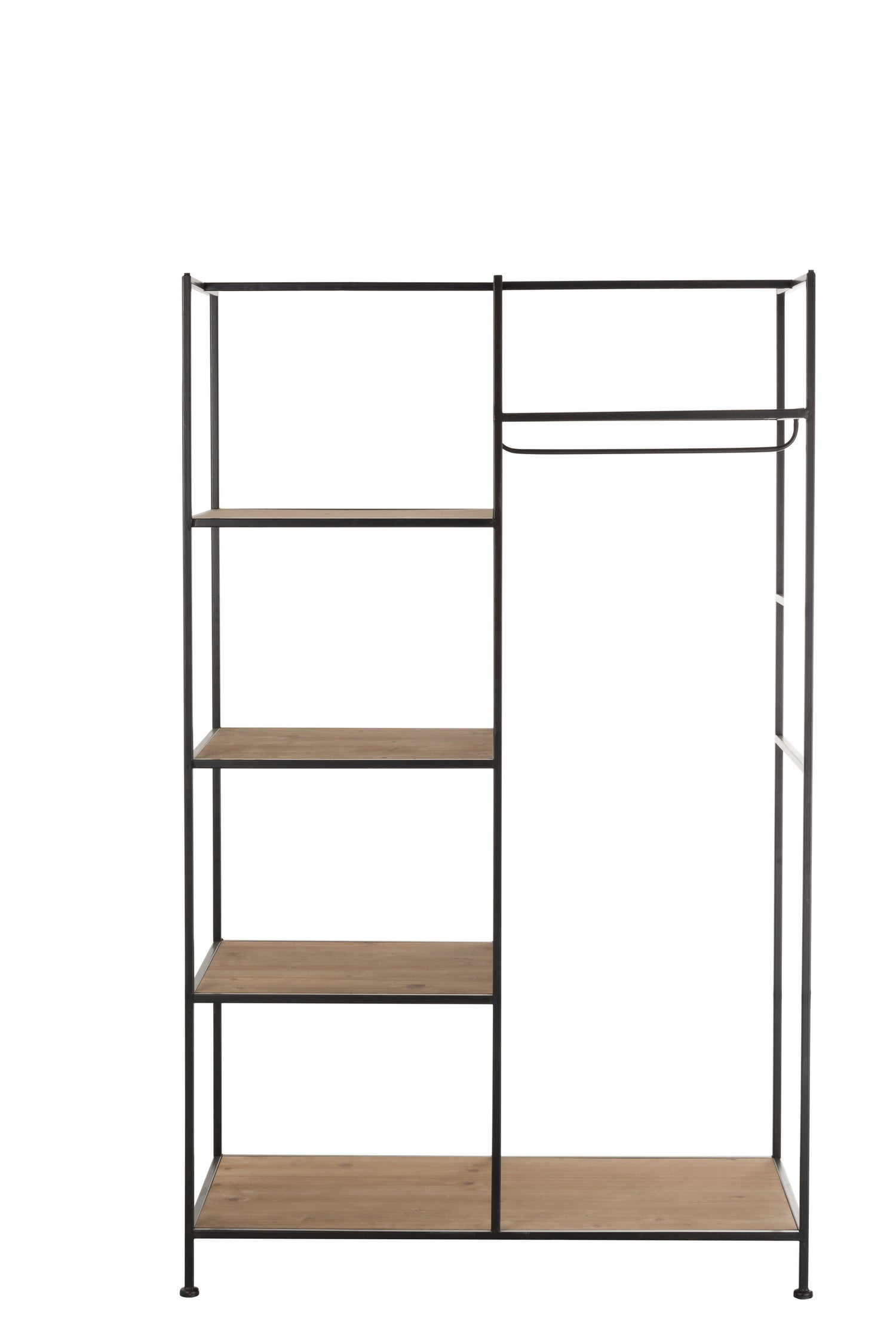 Tekstlelrek Metaal/Hout Zwart