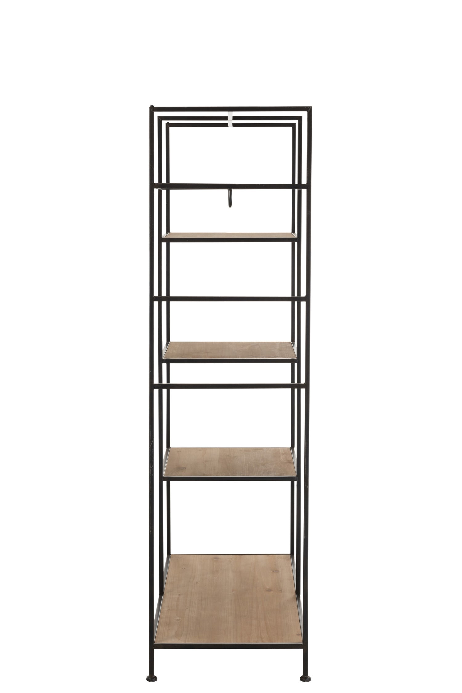 Tekstlelrek Metaal/Hout Zwart