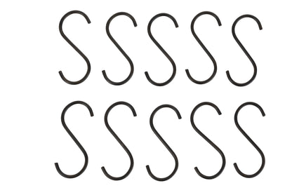 Haak S-vorm Metaal Zwart