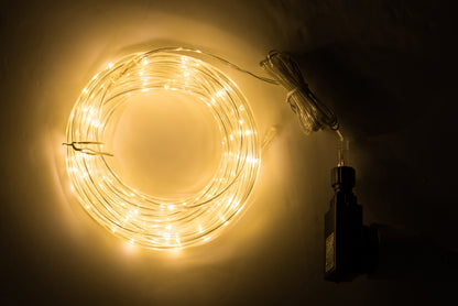 J-Line Kerstverlichting 10M Binnen/Buiten Warm Wit Kunststof