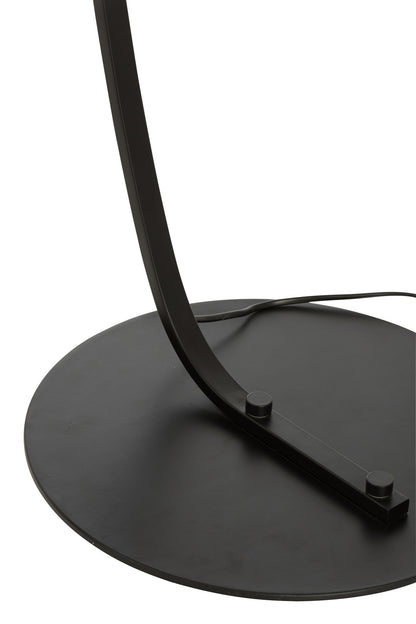 Lamp Staande Boog Metaal Zwart