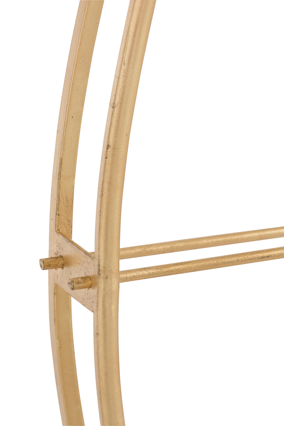 Klok Ovaal Metaal Goud Groot