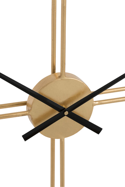 Klok Ovaal Metaal Goud Groot