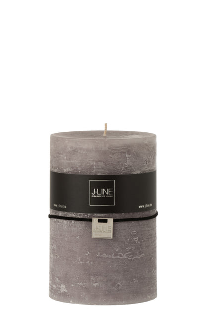 J-Line cilinderkaars - donkergrijs - 110U - XL