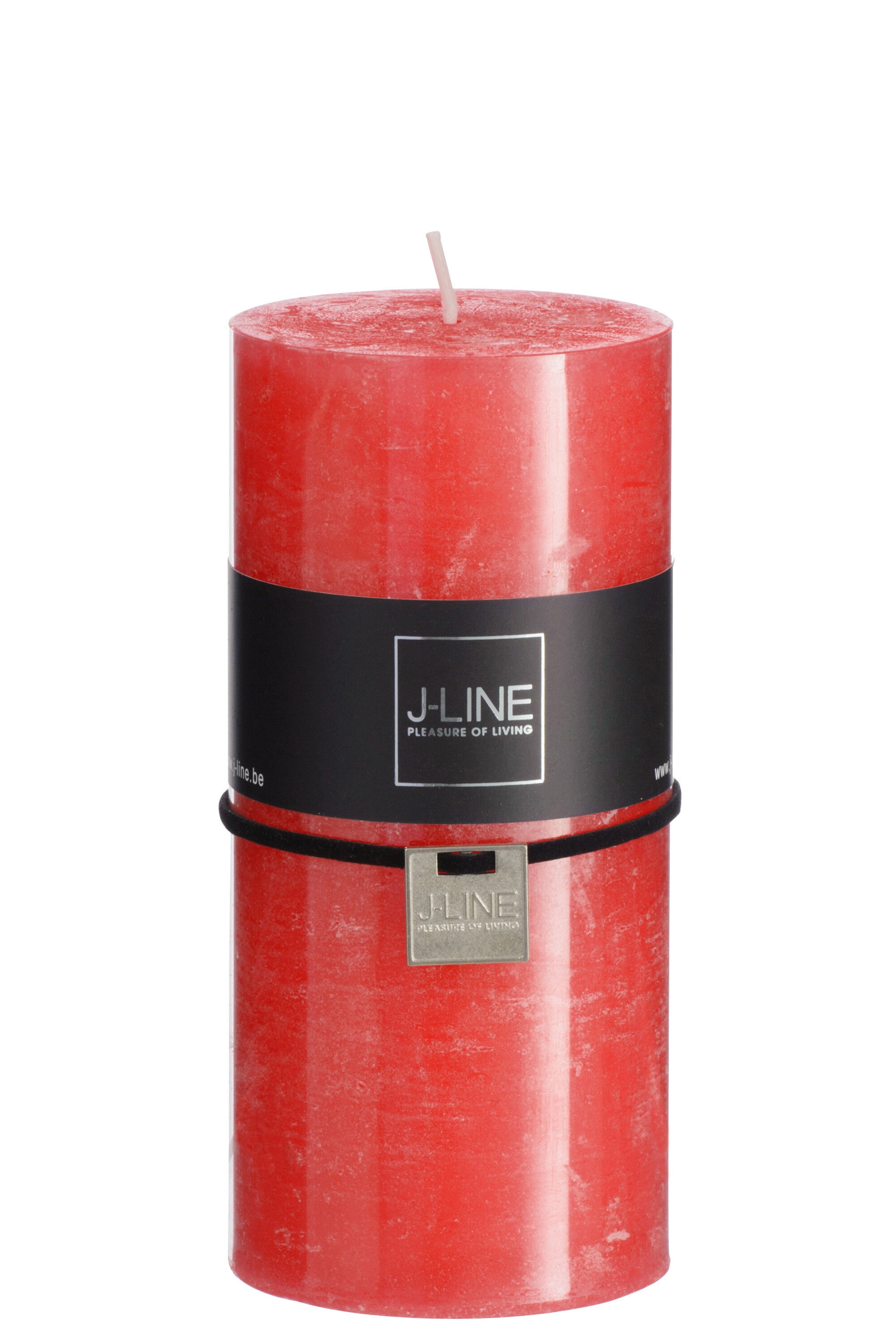 J-Line cilinderkaars - rood - L - 70U