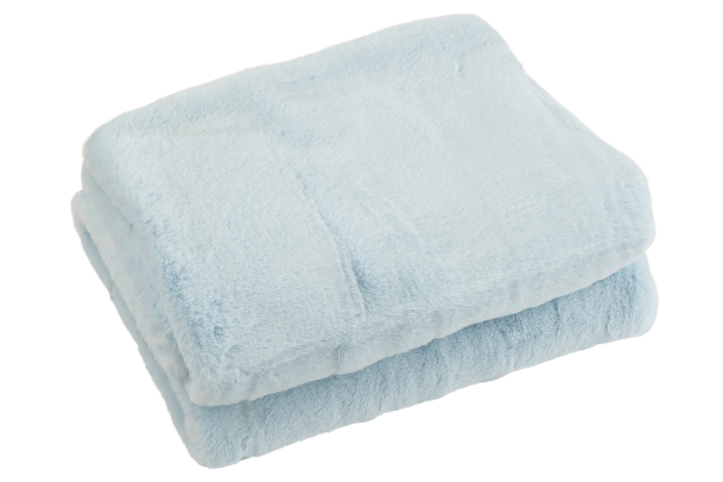 J-Line Plaid Cutie - Polyester – 180x130 cm – Lichtblauw