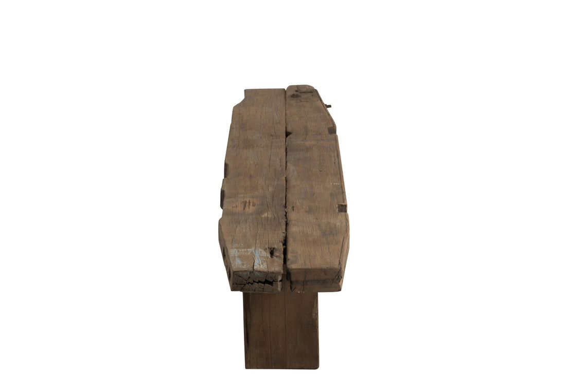 Bank Ruw Gerecycled Hout Bruin