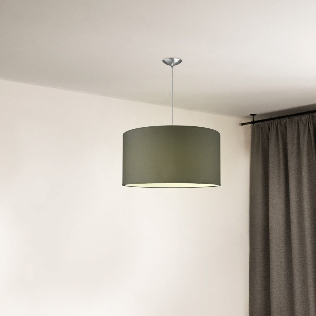 hanglamp Bling met lampenkap, E27, zwart, 50cm