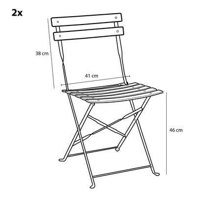 Laurence Bistroset - Set van 3 - Metaal - Lichtgroen