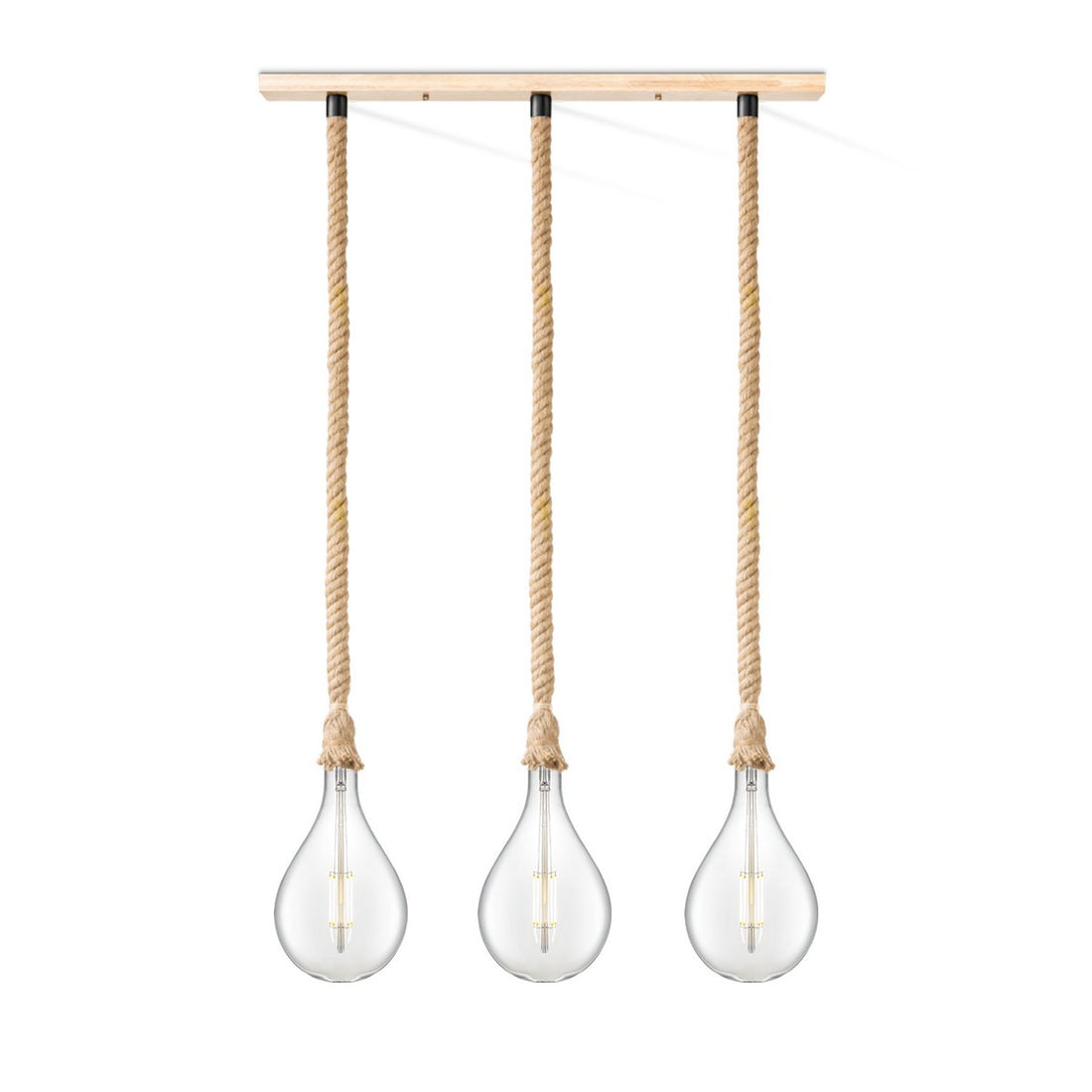 hanglamp Leonardo Pear - 3L G160 - dimbaar E27 helder