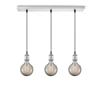 hanglamp chroom vintage Spiraal 3L G125 dimbaar rook