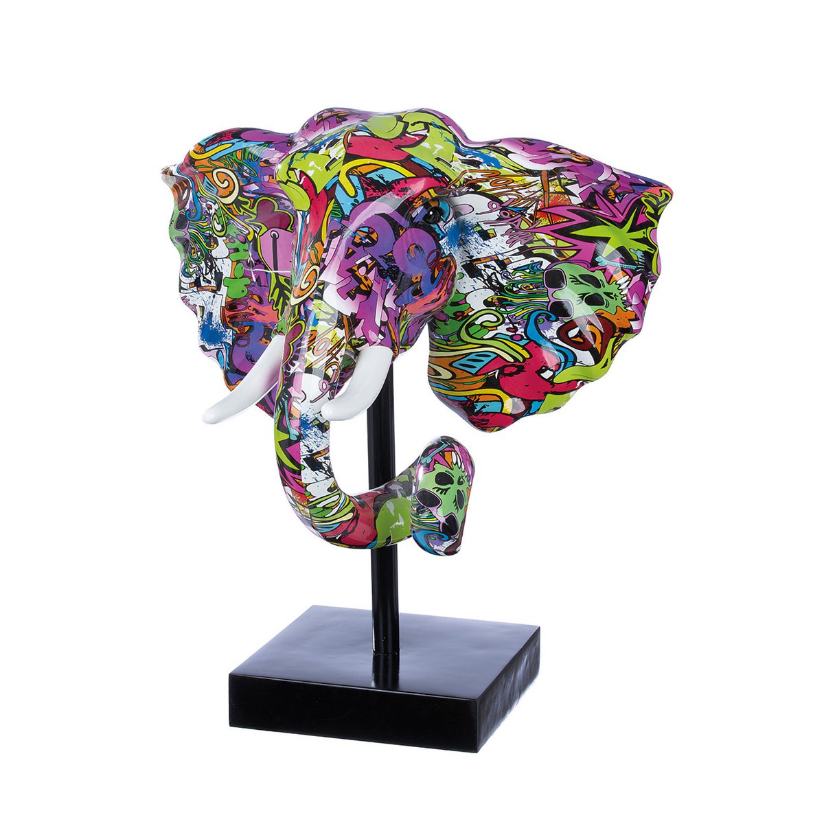 Sculptuur Olifant Street Art H.62 cm