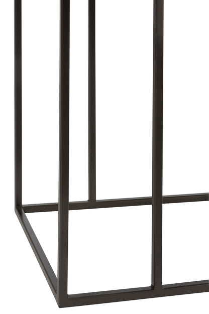 Console 3 laden Geweven Riet Mangohout Natuurlijk