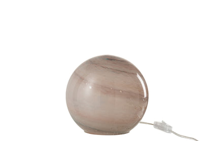 J-Line Lamp Dany Rond Glas Rose S