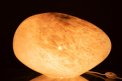 J-Line Lamp Dany Ovaal Glas Rose