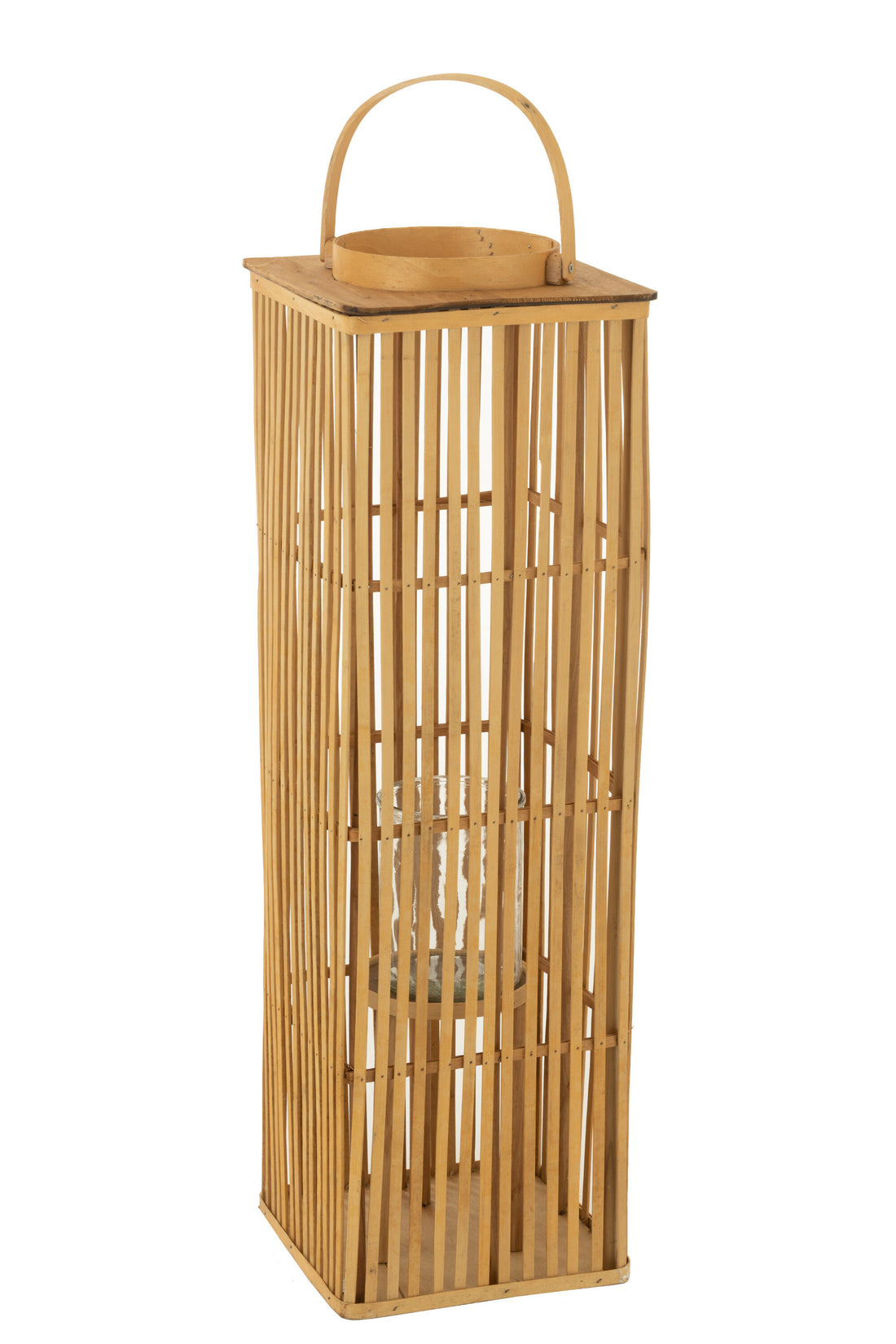 J-Line lantaarn Lang - bamboe - naturel